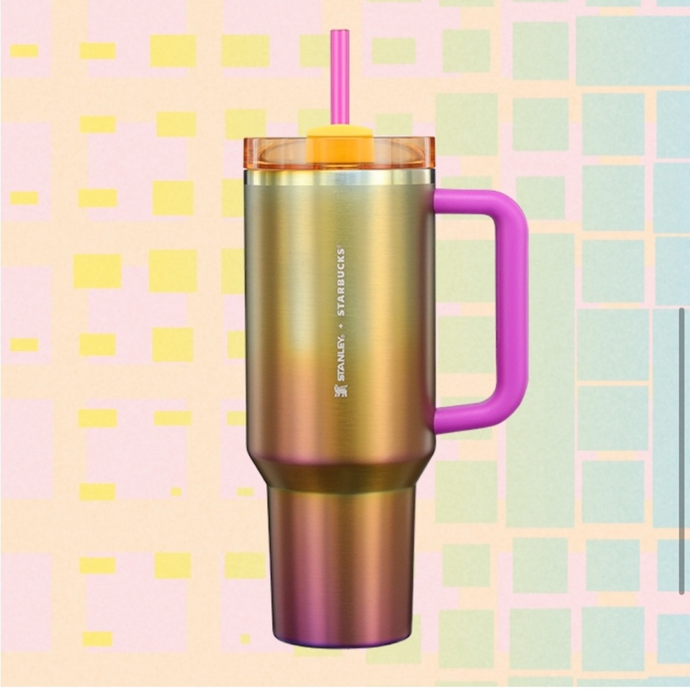 STANLEY STARBUCKS Summer Sunset Gradient 40oz Tumbler Quencher NWT
